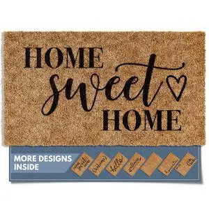 Doormat Welcome Mat for Outdoors, Large Front Door Entrance Mat, Brown (Home Sweet Home, 30x17) Doormat Welcome Mat for Outdoors, Large Front Door Entrance Mat, Brown (Home Sweet Home, 30x17)