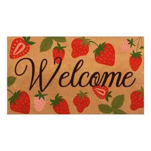 Strawberry Coir Doormat Outdoor Cute Welcome Floor Mats Non-Slip Entrance Door Rugs for Front Door Porch Party Outdoor Entryway Decor, 17 x 30 Inch Strawberry Coir Doormat Outdoor Cute Welcome Floor Mats Non-Slip Entrance Door Rugs for Front Door Porch Party Outdoor Entryway Decor, 17 x 30 Inch