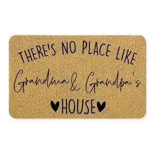 Grandma Grandpa Gifts Door Mat, Grandma and Grandpa's House Funny Doormat for Front Door Indoor Outdoor Porch Entrance Entryway, Gifts for Grandparents Welcome Mat Outside, 17x30 Inches Grandma Grandpa Gifts Door Mat, Grandma and Grandpa's House Funny Doormat for Front Door Indoor Outdoor Porch Entrance Entryway, Gifts for Grandparents Welcome Mat Outside, 17x30 Inches