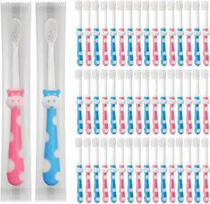 50pcs Toddler Toothbrush Set, Kids Manual Toothbrushes, Soft Bristles, Age 2+ Children, Individually Wrapped 50pcs Toddler Toothbrush Set, Kids Manual Toothbrushes, Soft Bristles, Age 2+ Children, Individually Wrapped