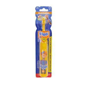Blippi Electric Toothbrush for Kids Battery Operated Toddler Toothbrush for Boys and Girls Ages 4-7 Soft Bristles Fun Cartoon Design Dentist Recommended 1 Pack Blippi Electric Toothbrush for Kids Battery Operated Toddler Toothbrush for Boys and Girls Ages 4-7 Soft Bristles Fun Cartoon Design Dentist Recommended 1 Pack