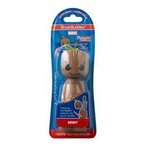 Marvel Groot Kids Toothbrush Soft Rounded Bristles Poppin' Fun Superhero Toothbrush Cover Easy Grip Handle Gentle Cleaning for Toddlers & Kids Ages 2+ Travel Friendly Oral Care Marvel Groot Kids Toothbrush Soft Rounded Bristles Poppin' Fun Superhero Toothbrush Cover Easy Grip Handle Gentle Cleaning for Toddlers & Kids Ages 2+ Travel Friendly Oral Care
