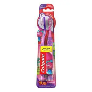 Palmolive Kids Toothbrush, Trolls, Extra Soft - 2 Count (Pack of 1) Palmolive Kids Toothbrush, Trolls, Extra Soft - 2 Count (Pack of 1)