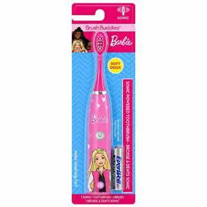 Barbie Battery Operated Electric Toothbrush for Kids Soft Bristles & Sonic Power Perfect for Boys, Girls, and Childrens Oral Hygiene Barbie Battery Operated Electric Toothbrush for Kids Soft Bristles & Sonic Power Perfect for Boys, Girls, and Childrens Oral Hygiene