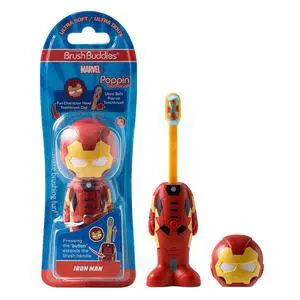 Marvel Iron Man Kids Toothbrush Soft Rounded Bristles Poppin Fun Superhero Toothbrush Cover Easy Grip Handle Gentle Cleaning for Toddlers & Kids Ages 2+ Travel Friendly Oral Care Marvel Iron Man Kids Toothbrush Soft Rounded Bristles Poppin Fun Superhero Toothbrush Cover Easy Grip Handle Gentle Cleaning for Toddlers & Kids Ages 2+ Travel Friendly Oral Care