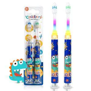 Flashing Toothbrush for Kids Toddler Soft Bristle Toothbrush Suction Cup Base with Timer Kids Toothbrush Set Age 3+ (Pack of 2) Flashing Toothbrush for Kids Toddler Soft Bristle Toothbrush Suction Cup Base with Timer Kids Toothbrush Set Age 3+ (Pack of 2)