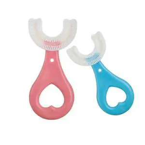 2 Pcs U-Shaped Kids Toothbrush, Premium Soft Manual Training Toothbrush for Kids 2-6 Years Old. (Blue+Pink) 2 Pcs U-Shaped Kids Toothbrush, Premium Soft Manual Training Toothbrush for Kids 2-6 Years Old. (Blue+Pink)
