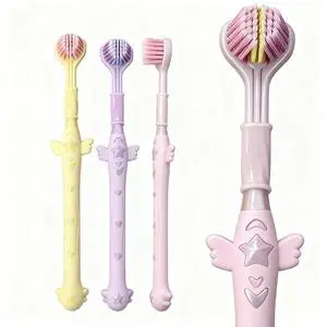3-Sided Toothbrush Set, 7.4 Inch, 360 Degree Cleaning, 3 Pieces Manual Toothbrushes for Sensory and Autism Care, Complete Teeth and Gum Care 3-Sided Toothbrush Set, 7.4 Inch, 360 Degree Cleaning, 3 Pieces Manual Toothbrushes for Sensory and Autism Care, Complete Teeth and Gum Care