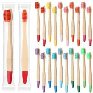 20 Pieces Kids Bamboo Soft Bristles Toothbrushes Toddler Toothbrush Manual Travel Toothbrushes for Kids Children Home School Travel Teeth Oral Dental Care, 5.7 Inch, Individually Wrapped 20 Pieces Kids Bamboo Soft Bristles Toothbrushes Toddler Toothbrush Manual Travel Toothbrushes for Kids Children Home School Travel Teeth Oral Dental Care, 5.7 Inch, Individually Wrapped