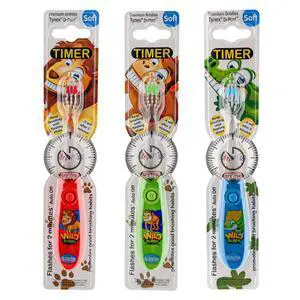 Kids Toothbrush Set 2 Minutes Timer - Cute Animal Theme & Magical Glow - Ideal Toothbrush for Aged 3+ Boys - Promote Healthy Oral Care - 3 Pack with Soft Bristles Kids Toothbrush Set 2 Minutes Timer - Cute Animal Theme & Magical Glow - Ideal Toothbrush for Aged 3+ Boys - Promote Healthy Oral Care - 3 Pack with Soft Bristles
