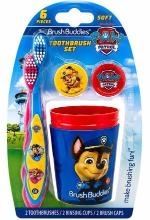 Paw Patrol Manual Toothbrush Cup Set for Kids Ages 2+ Paw Patrol Manual Toothbrush Cup Set for Kids Ages 2+