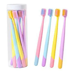 Toothbrushes 10-Pack, Extra Soft Bristles for Adults, Kids & Girls with Storage Tubes, Cute Assorted Multicolor - Family Pack for Sensitive Teeth Toothbrushes 10-Pack, Extra Soft Bristles for Adults, Kids & Girls with Storage Tubes, Cute Assorted Multicolor - Family Pack for Sensitive Teeth