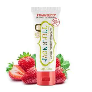 Natural Certified Toothpaste for Kids - Fluoride Free Kids & Toddlers Toothpaste, Gently Cleans Teeth, Helps Soothe Gums, 40% Xylitol, BPA Free - Strawberry, 1.76 oz (Pack of 1) Natural Certified Toothpaste for Kids - Fluoride Free Kids & Toddlers Toothpaste, Gently Cleans Teeth, Helps Soothe Gums, 40% Xylitol, BPA Free - Strawberry, 1.76 oz (Pack of 1)