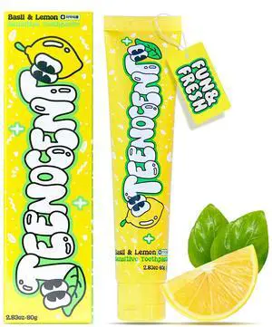 Natural Nano Hydroxyapatite Sensitive Toothpaste - Fluoride Free, SLS Free, Remineralizing, Adult & Kids, Basil&Lemon Flavor, 2.83 oz (Pack of 1) Natural Nano Hydroxyapatite Sensitive Toothpaste - Fluoride Free, SLS Free, Remineralizing, Adult & Kids, Basil&Lemon Flavor, 2.83 oz (Pack of 1)