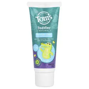 Toddlers Fluoride-Free Natural Toothpaste in Mild Fruit Gel, 1.75 Ounce Toddlers Fluoride-Free Natural Toothpaste in Mild Fruit Gel, 1.75 Ounce