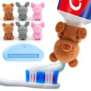 Self-Closing Toothpaste Caps by - No Waste Cap Dispensers for Kids Bathroom - Mess-Free Toothpaste Lids - Easy to Use, Food Grade Silicone and BPA-Free Toppers Self-Closing Toothpaste Caps by - No Waste Cap Dispensers for Kids Bathroom - Mess-Free Toothpaste Lids - Easy to Use, Food Grade Silicone and BPA-Free Toppers