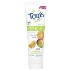 Natural Kid's Fluoride Toothpaste, Outrageous Orange Mango, 5.1 oz. Natural Kid's Fluoride Toothpaste, Outrageous Orange Mango, 5.1 oz.