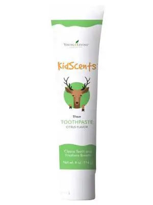 KidScents Slique Toothpaste by - 4 oz Tube - Gentle Dental Care for Kids - Premium Essential Oils - Citrus-Mint Flavor - Fights Plaque Removes Buildup and Stains - Fluoride and SLS Free KidScents Slique Toothpaste by - 4 oz Tube - Gentle Dental Care for Kids - Premium Essential Oils - Citrus-Mint Flavor - Fights Plaque Removes Buildup and Stains - Fluoride and SLS Free