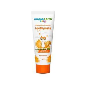 Natural Orange Kids Toothpaste | Gently Cleanses Teeth & Gums | Fights Cavities & Tooth Decay | with Fluoride & Fruity Flavor | Ideal Age 4+ years | SLS-Free | 1.76 Oz/50g Natural Orange Kids Toothpaste | Gently Cleanses Teeth & Gums | Fights Cavities & Tooth Decay | with Fluoride & Fruity Flavor | Ideal Age 4+ years | SLS-Free | 1.76 Oz/50g