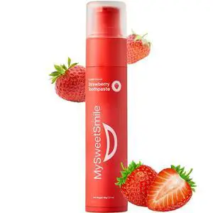 Strawberry Toothpaste Advanced Fluoride Formula Strengthens Enamel & Prevents Cavities Dentist-Approved & Enamel-Safe IndyBest Award-Winning Brand - Makes Brushing Fun Again - 60g Strawberry Toothpaste Advanced Fluoride Formula Strengthens Enamel & Prevents Cavities Dentist-Approved & Enamel-Safe IndyBest Award-Winning Brand - Makes Brushing Fun Again - 60g