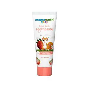 Natural Strawberry Baby Toothpaste | Gently Cleanses Teeth & Gums | Fights Cavities & Tooth Decay | Fluoride Free | Ideal Age 1 to 4 Years | Safe If Swallowed | 1.76 Oz/50g Natural Strawberry Baby Toothpaste | Gently Cleanses Teeth & Gums | Fights Cavities & Tooth Decay | Fluoride Free | Ideal Age 1 to 4 Years | Safe If Swallowed | 1.76 Oz/50g