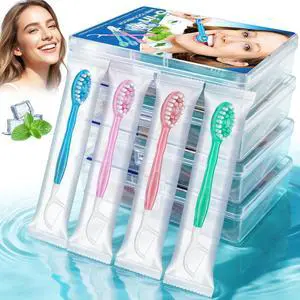 40PCS/4 Boxes Disposable Toothbrushes with Toothpaste, Floss, Pick & Tongue Scraper, Bulk Travel Oral Care Set for Adults, Kids, Camping, Work 40PCS/4 Boxes Disposable Toothbrushes with Toothpaste, Floss, Pick & Tongue Scraper, Bulk Travel Oral Care Set for Adults, Kids, Camping, Work