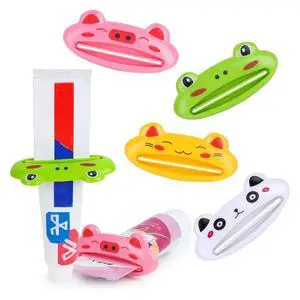 Cute Toothpaste Dispenser for Kids, 4PCS Cartoon Animal Tooth Paste Tube Squeezer Roller for Kid Toothpaste Facial Cleanser Creams Cute Toothpaste Dispenser for Kids, 4PCS Cartoon Animal Tooth Paste Tube Squeezer Roller for Kid Toothpaste Facial Cleanser Creams