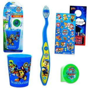 Toothbrush and Cup Kit for Kids - Bundle with Paw Patrol Toothbrush, Cup, Stickers, and More for Boys, Girls, Toddlers Toothbrush and Cup Kit for Kids - Bundle with Paw Patrol Toothbrush, Cup, Stickers, and More for Boys, Girls, Toddlers
