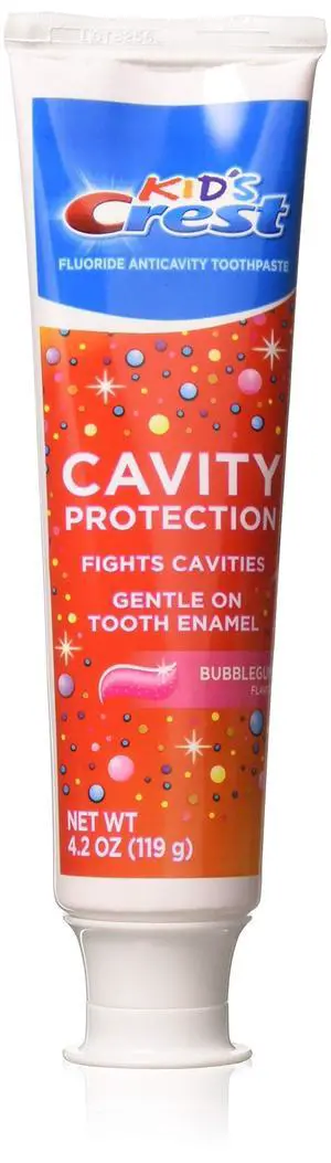 Kid's Crest Cavity Protection Toothpaste Gel Formula, Bubblegum, 4.2 Ounce (Pack of 3) Kid's Crest Cavity Protection Toothpaste Gel Formula, Bubblegum, 4.2 Ounce (Pack of 3)