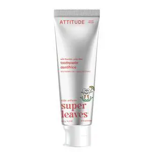 Attitude Toothpaste with Fluoride, Prevents Tooth Decay and Cavities, Vegan, Cruelty-Free and Sugar-Free, Watermelon, 4.2 Oz Attitude Toothpaste with Fluoride, Prevents Tooth Decay and Cavities, Vegan, Cruelty-Free and Sugar-Free, Watermelon, 4.2 Oz