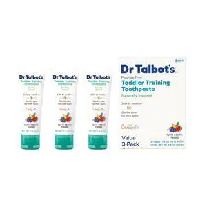 Toddler Training Toothpaste, Fluoride-Free & Paraben-Free, Naturally Inspired Formula Safe if Swallowed, Tutti Frutti Flavor Kids Love, Promotes Healthy Daily Oral Care Habits, 3 pk. Toddler Training Toothpaste, Fluoride-Free & Paraben-Free, Naturally Inspired Formula Safe if Swallowed, Tutti Frutti Flavor Kids Love, Promotes Healthy Daily Oral Care Habits, 3 pk.