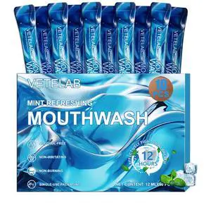 Portable Travel Size Mouthwash Packets - TSA-Approved Mini Mint Mouthwash for Adults, Alcohol & Fluoride-Free Oral Care for Air Travel, Dates & Office, 10 Individually Wrapped 0.4oz Packs Portable Travel Size Mouthwash Packets - TSA-Approved Mini Mint Mouthwash for Adults, Alcohol & Fluoride-Free Oral Care for Air Travel, Dates & Office, 10 Individually Wrapped 0.4oz Packs