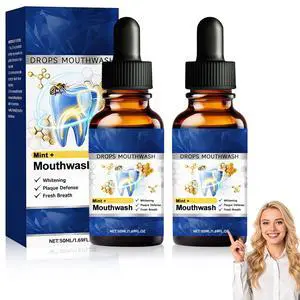 2PCS Beetakt Oral Repair Solution, Mint Flavored Oral Mouthwash, Professional Gum Restore Drops, Teeth Restoration, Effectively Improves Oral Hygiene and Freshens Breath 2PCS Beetakt Oral Repair Solution, Mint Flavored Oral Mouthwash, Professional Gum Restore Drops, Teeth Restoration, Effectively Improves Oral Hygiene and Freshens Breath