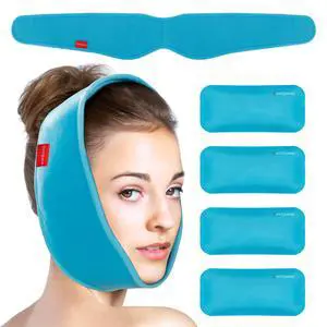 Wisdom Teeth Ice Pack Head Wrap, HSA Oral Dental Care FSA, Face Ice Pack for TMJ Relief, Wisdom Teeth Recovery Must Haves Recovery, 4 Reusable Hot & Cold Gel Packs, Pain Relief for Jaw, Chin Wisdom Teeth Ice Pack Head Wrap, HSA Oral Dental Care FSA, Face Ice Pack for TMJ Relief, Wisdom Teeth Recovery Must Haves Recovery, 4 Reusable Hot & Cold Gel Packs, Pain Relief for Jaw, Chin