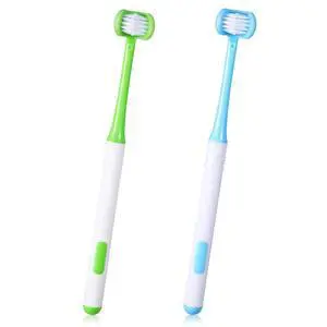 2Pcs 3 Sided Autism Toothbrush, U-Shaped 360° Oral Teeth Cleaning Design Kids Toothbrush for Adult, Toddler, Soft and Gentle for Complete Tooth Care (Blue, Green) 2Pcs 3 Sided Autism Toothbrush, U-Shaped 360° Oral Teeth Cleaning Design Kids Toothbrush for Adult, Toddler, Soft and Gentle for Complete Tooth Care (Blue, Green)