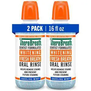 Whitening Mouthwash, Dazzling Mint, Dentist Formulated, 16 Fl Oz (2-Pack) Whitening Mouthwash, Dazzling Mint, Dentist Formulated, 16 Fl Oz (2-Pack)