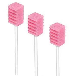 Disposable Oral Swabs, Sterile Dental Sponge Swab Sticks - 100 Pack Disposable Oral Swabs, Sterile Dental Sponge Swab Sticks - 100 Pack