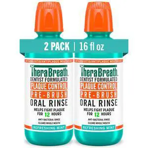 Plaque Control Pre-Brush Oral Rinse, Refreshing Mint Flavor, Antigingivitis and Antiplaque Rinse, Dentist Formulated, Alcohol Free, 16 Fl Oz (Pack of 2) Plaque Control Pre-Brush Oral Rinse, Refreshing Mint Flavor, Antigingivitis and Antiplaque Rinse, Dentist Formulated, Alcohol Free, 16 Fl Oz (Pack of 2)