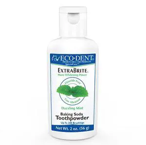 ExtraBrite Baking Soda Tooth Powder, Mint SLS & Fluoride-Free Toothpaste Powder with Oxidizing Calcium Peroxide, Whitening Toothpaste Alternative + DailyRinse Single-Use Pack ExtraBrite Baking Soda Tooth Powder, Mint SLS & Fluoride-Free Toothpaste Powder with Oxidizing Calcium Peroxide, Whitening Toothpaste Alternative + DailyRinse Single-Use Pack