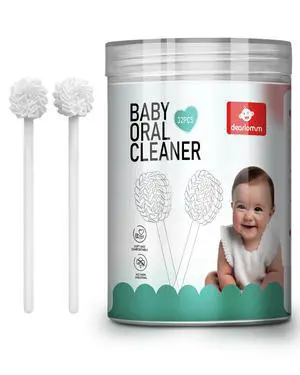 Upgraded 32PCS Baby Tongue Cleaner, Disposable Newborn Toothbrush & Oral Cleaning Stick, Gauze Gum Cleaner for Infant Dental Care, 036 Months Baby Mouth Wipes Upgraded 32PCS Baby Tongue Cleaner, Disposable Newborn Toothbrush & Oral Cleaning Stick, Gauze Gum Cleaner for Infant Dental Care, 036 Months Baby Mouth Wipes