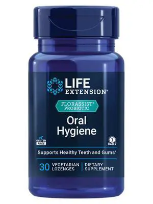 FLORASSIST® Probiotic Oral Hygiene, Oral probiotic for Teeth and Gums, pH Levels, Dental Hygiene, Immune Support, BLIS M18, Once Daily, Gluten Free, Vegetarian, 30 lozenges FLORASSIST® Probiotic Oral Hygiene, Oral probiotic for Teeth and Gums, pH Levels, Dental Hygiene, Immune Support, BLIS M18, Once Daily, Gluten Free, Vegetarian, 30 lozenges