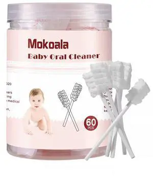 60Pcs Baby Tongue Cleaner, Baby Toothbrush, Disposable Infant Mouth Cleaner, Soft Gauze Toohthbrush Toddler Oral Cleaning Stick Dental Care for 0-36 Month Newborn 60Pcs Baby Tongue Cleaner, Baby Toothbrush, Disposable Infant Mouth Cleaner, Soft Gauze Toohthbrush Toddler Oral Cleaning Stick Dental Care for 0-36 Month Newborn