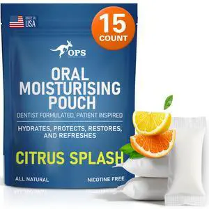 OPS RHEO Citrus Splash Dry Mouth Pouches, Dry Mouth Products for Natural Saliva Stimulation, All Natural & Sugar Free, Xylitol Mints Pouches for Oral Care (Citrus) OPS RHEO Citrus Splash Dry Mouth Pouches, Dry Mouth Products for Natural Saliva Stimulation, All Natural & Sugar Free, Xylitol Mints Pouches for Oral Care (Citrus)