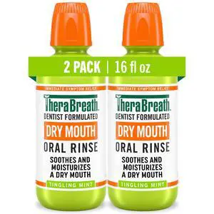 Dry Mouth Oral Rinse, Tingling Mint, Dentist Formulated, 16 Fl Oz (2-Pack) Dry Mouth Oral Rinse, Tingling Mint, Dentist Formulated, 16 Fl Oz (2-Pack)