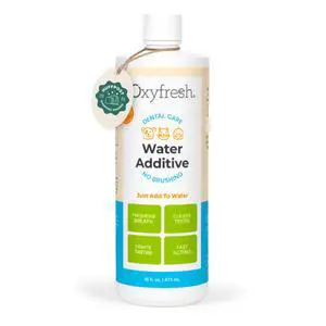 Premium Pet Dental Care Solution Pet Water Additive: Best Way to Eliminate Bad Dog Breath and Cat Bad Breath - Fights Tartar & Plaque - So Easy, Just Add to Water! Vet Recommended 16 oz. Premium Pet Dental Care Solution Pet Water Additive: Best Way to Eliminate Bad Dog Breath and Cat Bad Breath - Fights Tartar & Plaque - So Easy, Just Add to Water! Vet Recommended 16 oz.