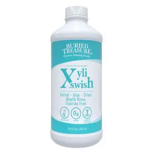 Xyli Swish - All Natural Formulated Nano Silver, Xylitol & Aloe Mouthwash - Alcohol and Fluoride Free - Oral Rinse to Fight Bad Breath & Dry Mouth - Peppermint Flavor - 16oz. Xyli Swish - All Natural Formulated Nano Silver, Xylitol & Aloe Mouthwash - Alcohol and Fluoride Free - Oral Rinse to Fight Bad Breath & Dry Mouth - Peppermint Flavor - 16oz.