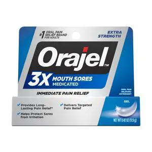 3X for Mouth Sores: Maximum Strength Gel Tube 0.42oz- from #1 Oral Pain Relief Brand 3X for Mouth Sores: Maximum Strength Gel Tube 0.42oz- from #1 Oral Pain Relief Brand