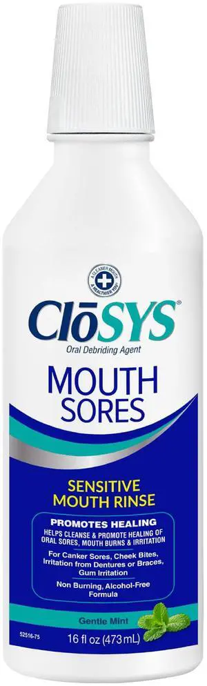 Hydrogen Peroxide Mouthwash, 16 oz, Canker Sore Mouthwash, Alcohol-Free, Non-Burning, Cleanses and Heals Mouth Sore Rinse Hydrogen Peroxide Mouthwash, 16 oz, Canker Sore Mouthwash, Alcohol-Free, Non-Burning, Cleanses and Heals Mouth Sore Rinse
