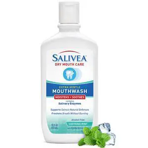 Dry Mouth Mouthwash - Soothing Mint Mouthwash with Natural Salivary Enzymes - Gentle Mouthwash to Aid Dry Mouth Care - Breath Freshener & Dry Mouth Care - Mint Flavor (16 oz Bottle) Dry Mouth Mouthwash - Soothing Mint Mouthwash with Natural Salivary Enzymes - Gentle Mouthwash to Aid Dry Mouth Care - Breath Freshener & Dry Mouth Care - Mint Flavor (16 oz Bottle)