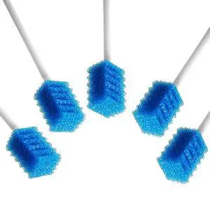 Oral Care Swabs Disposable- Blue 100 Counts Oral Care Swabs Disposable- Blue 100 Counts